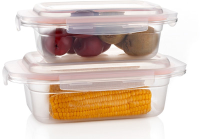 ECONEST Plastic Grocery Container  - 1200 ml, 1800 ml(White)