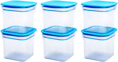 AXE Plastic Grocery Container  - 600 ml(Pack of 6, Blue)