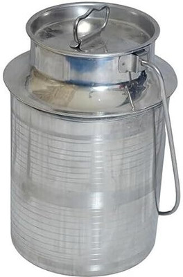 KICHENLY Stainless Steel Milk Container  - 4 L(Silver)