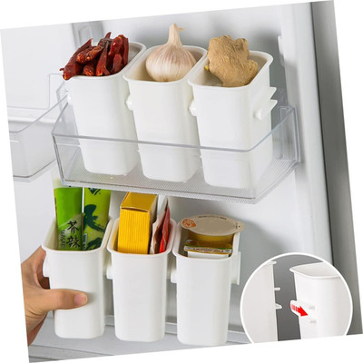 2Mech Plastic Fridge Container  - 1000 ml(Pack of 6, White)