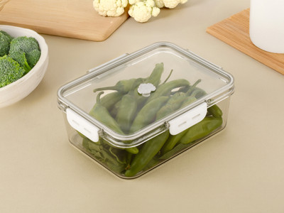 MSK Plastic Fridge Container  - 1200 ml(White)