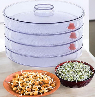Kridix Mart Plastic Sprout Maker  - 1000 ml(White)