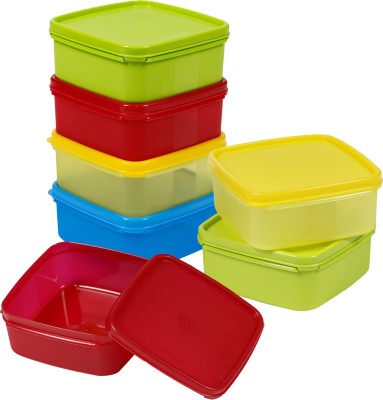 VARMORA Plastic Grocery Container  - 400 ml(Pack of 7, Multicolor)