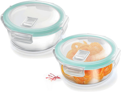 TREO Glass Utility Container  - 400 ml(Pack of 2, Clear)