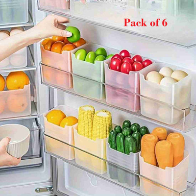 Ezreal Plastic Utility Container  - 1000 ml(Pack of 8, Clear)
