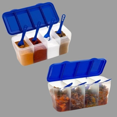 ADMONITION Plastic Utility Container  - 1800 ml(Pack of 2, Blue)