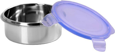 sk bazaar Stainless Steel Bread Container  - 800 ml, 400 ml(Pack of 2, Blue)