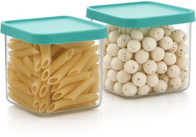 Home trust Plastic Grocery Container  - 600 ml(Pack of 3, Light Green)