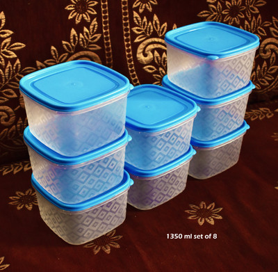 Loknath Plastic Utility Container  - 1350 ml(Pack of 8, Blue)