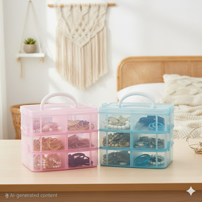 MAXTID Plastic Grocery Container  - 5 ml(Blue, Pink)