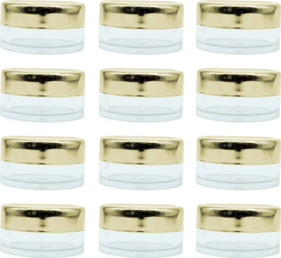 PHARCOS Plastic Utility Container  - 8 g(Pack of 12, Clear)