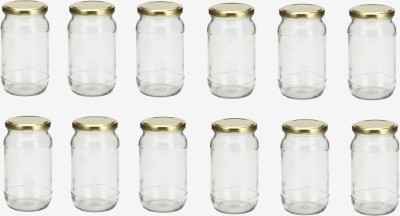 AFAST Glass Grocery Container  - 400 ml(Pack of 12, Clear)