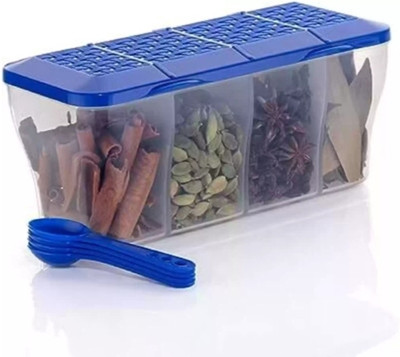 Shree Krishna Plastic Utility Container  - 1000 ml(Pack of 4, Multicolor)