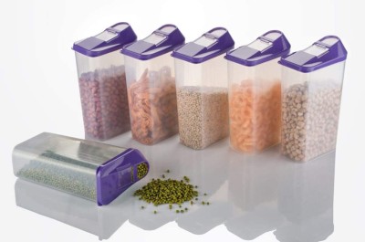 Multimart Enterprise Plastic Cereal Dispenser  - 750 ml(Pack of 6, Purple)