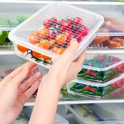 EMBICON Plastic Fridge Container  - 2500 ml(Clear)