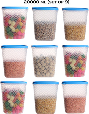 Loknath Plastic Utility Container  - 2000 ml(Pack of 9, Blue)