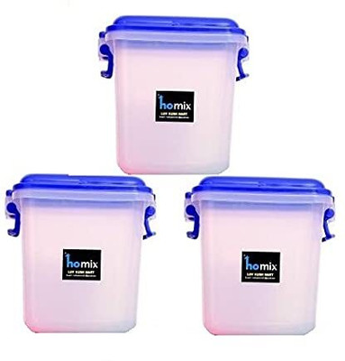 Homix Plastic Utility Container  - 10 L(Pack of 3, Blue)