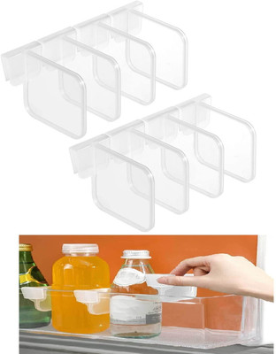 WE MART Plastic Fridge Container  - 1 ml(Pack of 8, Clear)