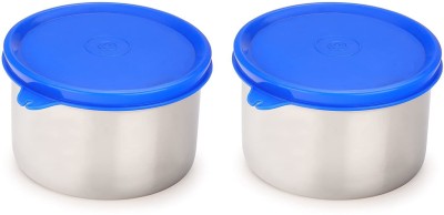 Oliveware Steel Utility Container  - 1200 ml(Pack of 2, Blue)