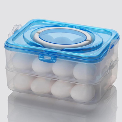 Dhvyant Mart Plastic Egg Container  - 2 dozen(Multicolor)