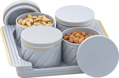 Selvel Polypropylene Grocery Container  - 500 ml(Pack of 4, Blue)