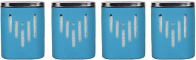 GLASAFE Glass Utility Container  - 900 ml(Pack of 4, Blue)