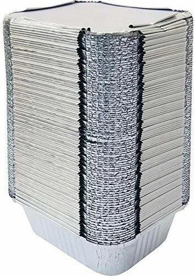Raga Plus Aluminium Utility Container  - 250 ml(Pack of 25, Silver)