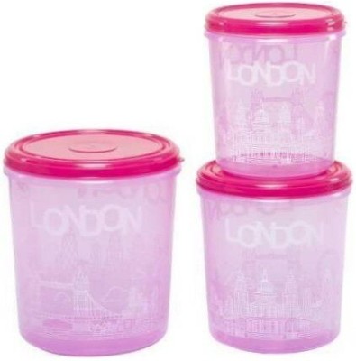 Randal Plastic Grocery Container  - 5 L, 7.5 L, 10 L(Pack of 3, Pink)