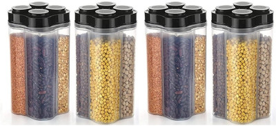 ADMONITION Plastic Utility Container  - 3000 ml(Pack of 4, Clear)