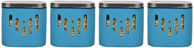 GLASAFE Glass Utility Container  - 600 ml(Pack of 4, Blue)