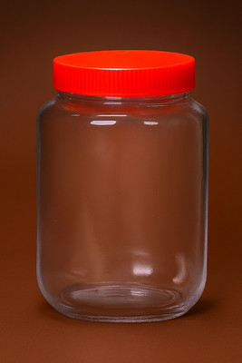 Shreeji krupa Glass Pickle Jar  - 2000 ml(Clear)