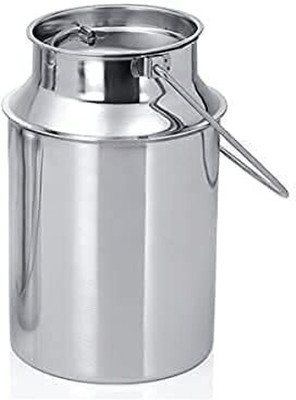 Shopsidex Stainless Steel Milk Container  - 2 L(Silver)