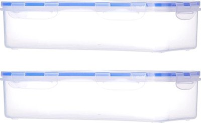 Nabhya Plastic Utility Container  - 2200 ml(Pack of 2, Clear)