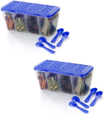 ADMONITION Plastic Fridge Container  - 1800 ml(Pack of 2, Blue)
