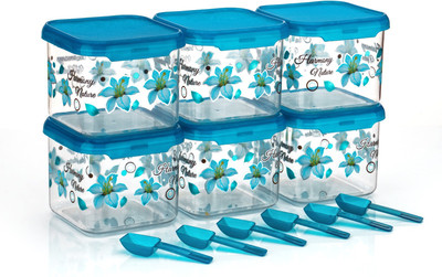 CLOUDHEAD Plastic Grocery Container  - 510 ml(Pack of 6, Blue)