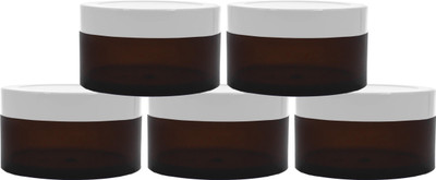 PrismaPac Plastic Utility Container  - 50 g(Pack of 5, Brown, White)