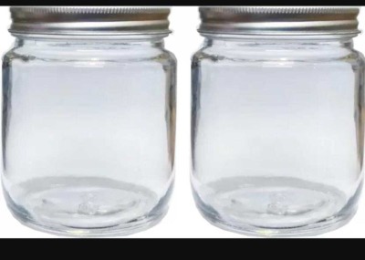 Ndv Glass Honey Jar  - 2 ml(Pack of 2, Multicolor)