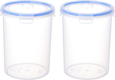 Nabhya Plastic Utility Container  - 2600 ml(Pack of 2, Clear)