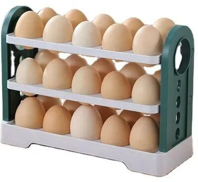 CRR RETAIL Plastic Egg Container  - 2.5 dozen(Multicolor)