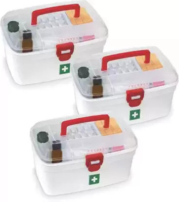 NEELESHWARI Plastic Utility Container  - 2500 ml(Pack of 3, White)