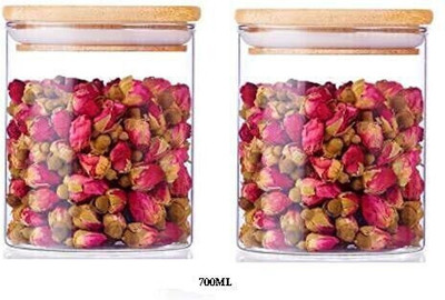 Avresta Glass Grocery Container  - 700 ml(Pack of 2, Clear)