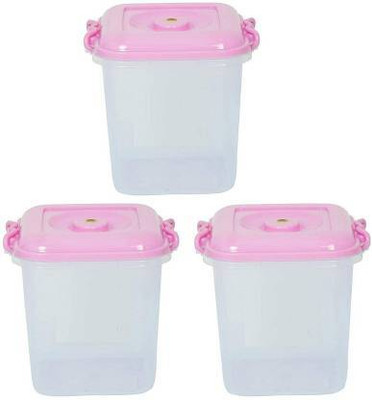 NEELESHWARI Plastic Utility Container  - 13 L(Pack of 3, Pink)