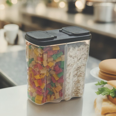 COLOSSAL Plastic Fridge Container  - 2500 ml(Black)