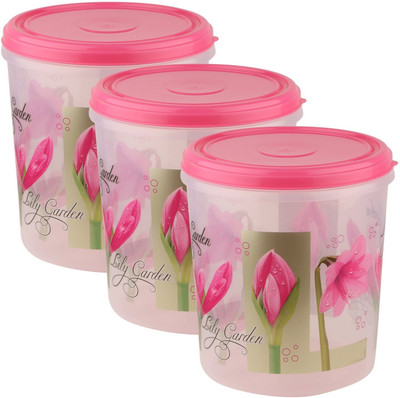 AK HUB Plastic Grocery Container  - 5000 ml, 7000 ml, 10000 ml(Pack of 3, Multicolor)