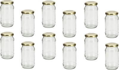 Somil Glass Utility Container  - 400 ml(Pack of 12, Clear)