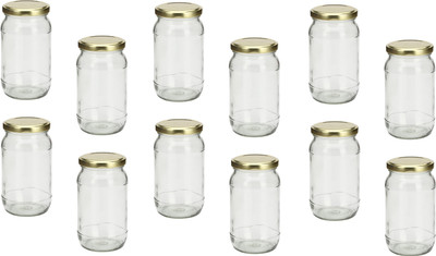 1st Time Glass Utility Container  - 400 ml(Pack of 12, Clear)