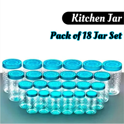 roro Plastic Fridge Container  - 250 ml(Pack of 18, Blue)