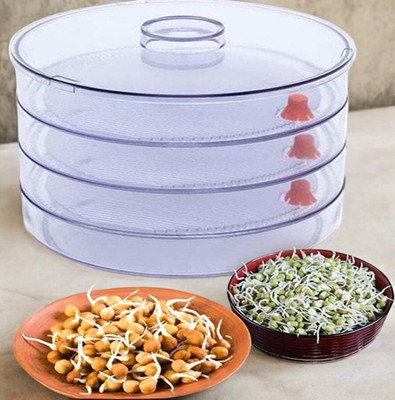 premium mart Plastic Sprout Maker  - 1000 ml(White)