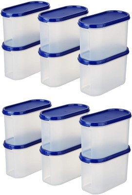 Homemet Plastic Grocery Container  - 1500 ml(Pack of 12, Light Blue)