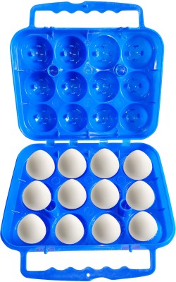 Greenrock Plastic Egg Container  - 1 dozen(Blue)